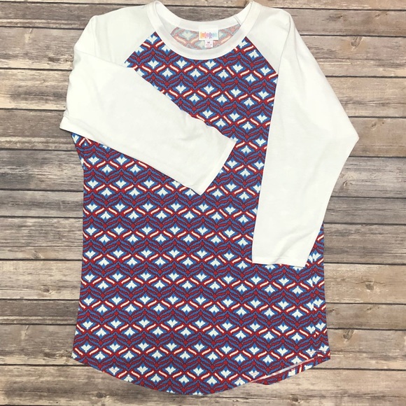 ♦️2/$30 unisex LuLaRoe Randy Baseball T - Picture 2 of 8